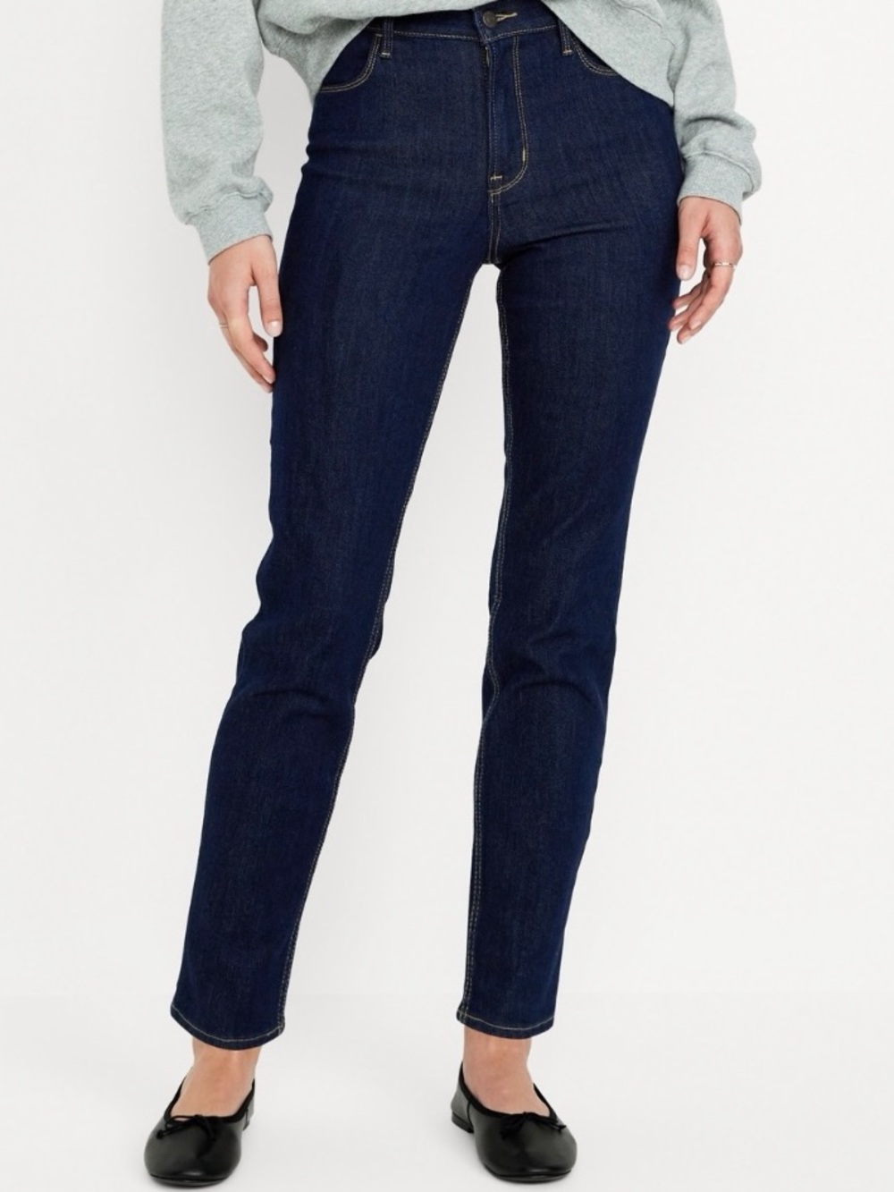 Old Navy High Rise Wow Straight - Dark Wash